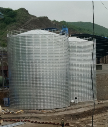 八宿粮食钢板仓的安装全过程不用热焊接